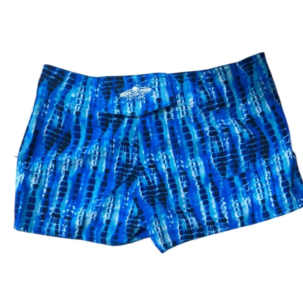 Just Bones Blue Swim Shorts